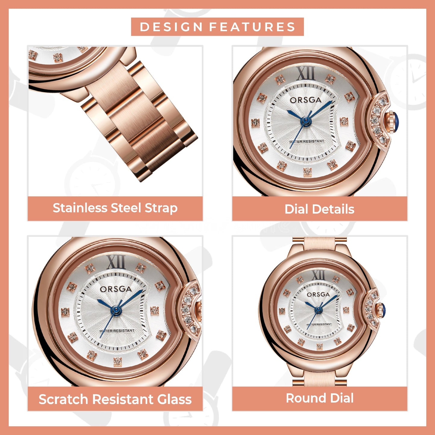 YUKON Rose Gold Women Watch