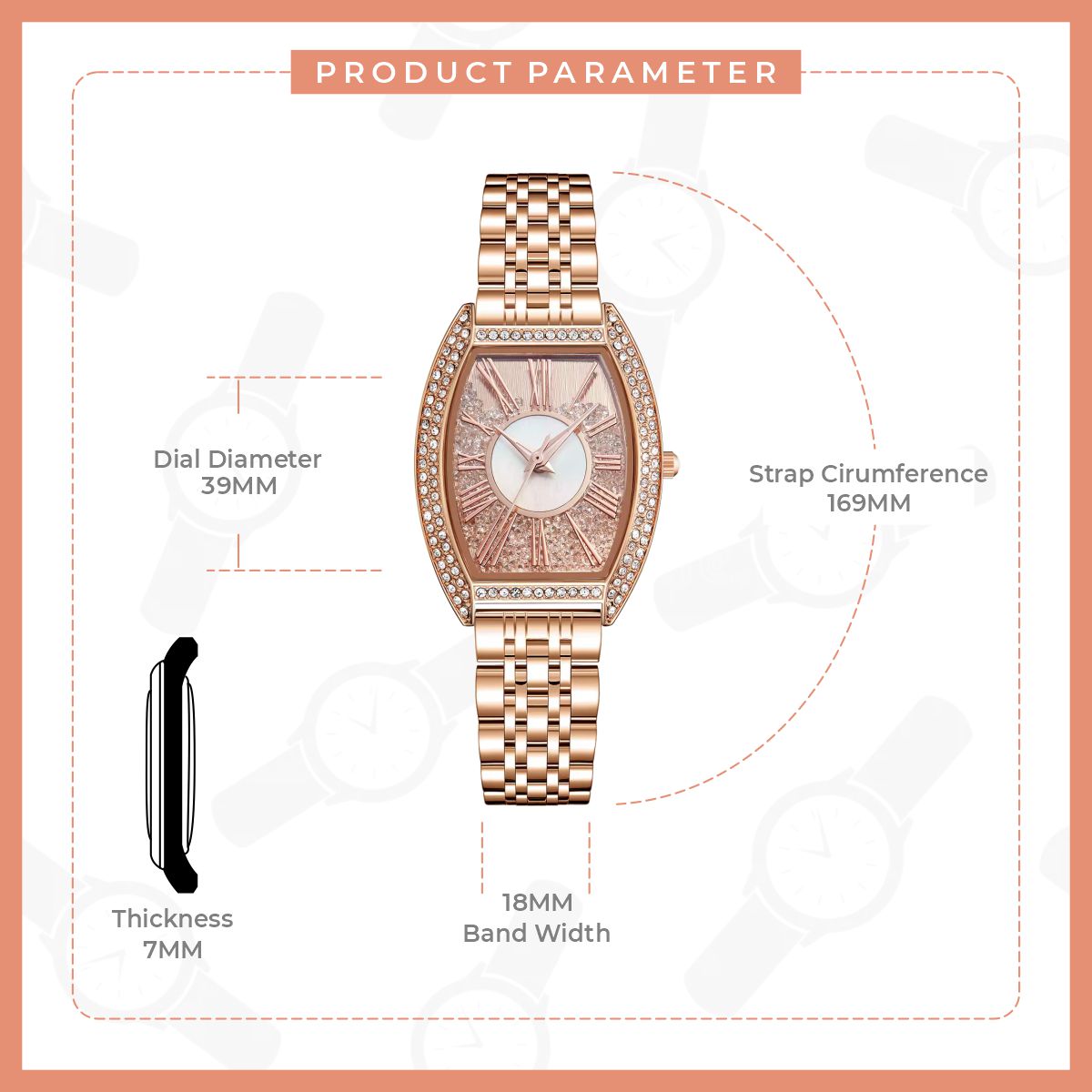 LUMINA Rose Gold Women Watch