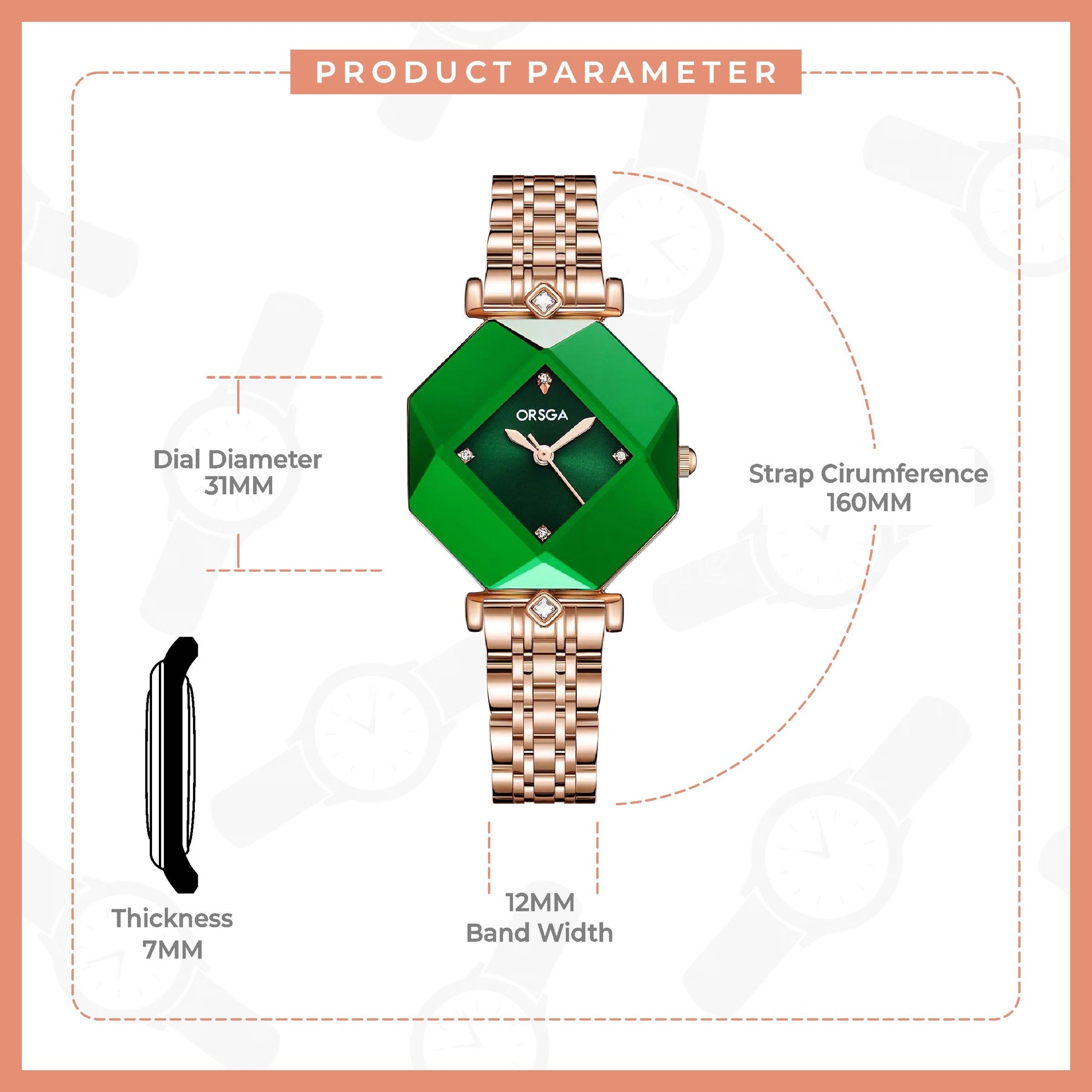 MUSE Green Women Watch