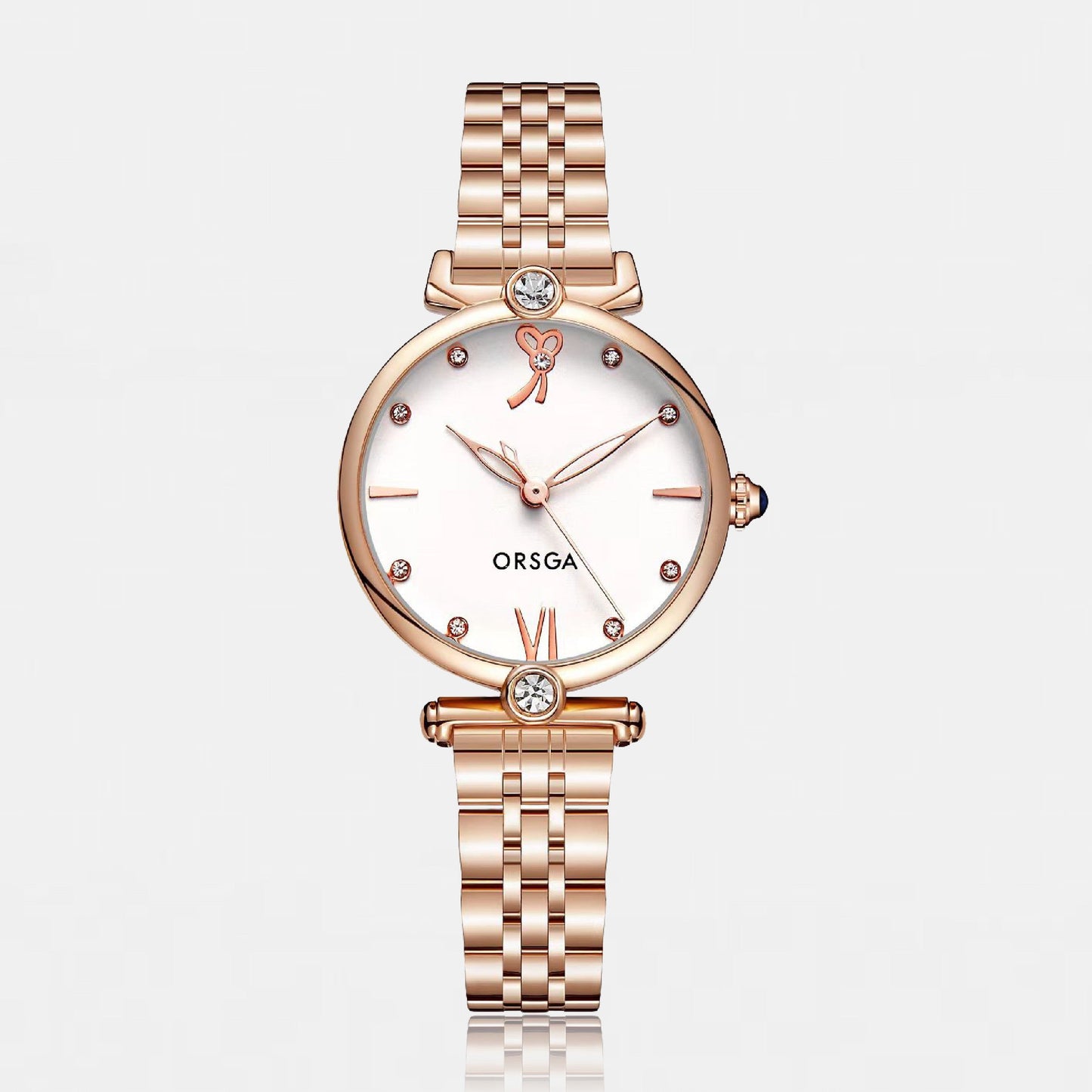 LYRA White Rose Gold Women Watch