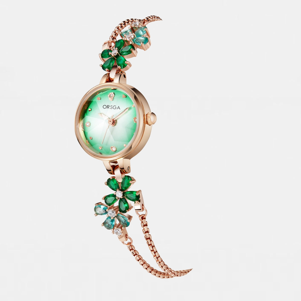 FLEUR Chain Bracelet Watch