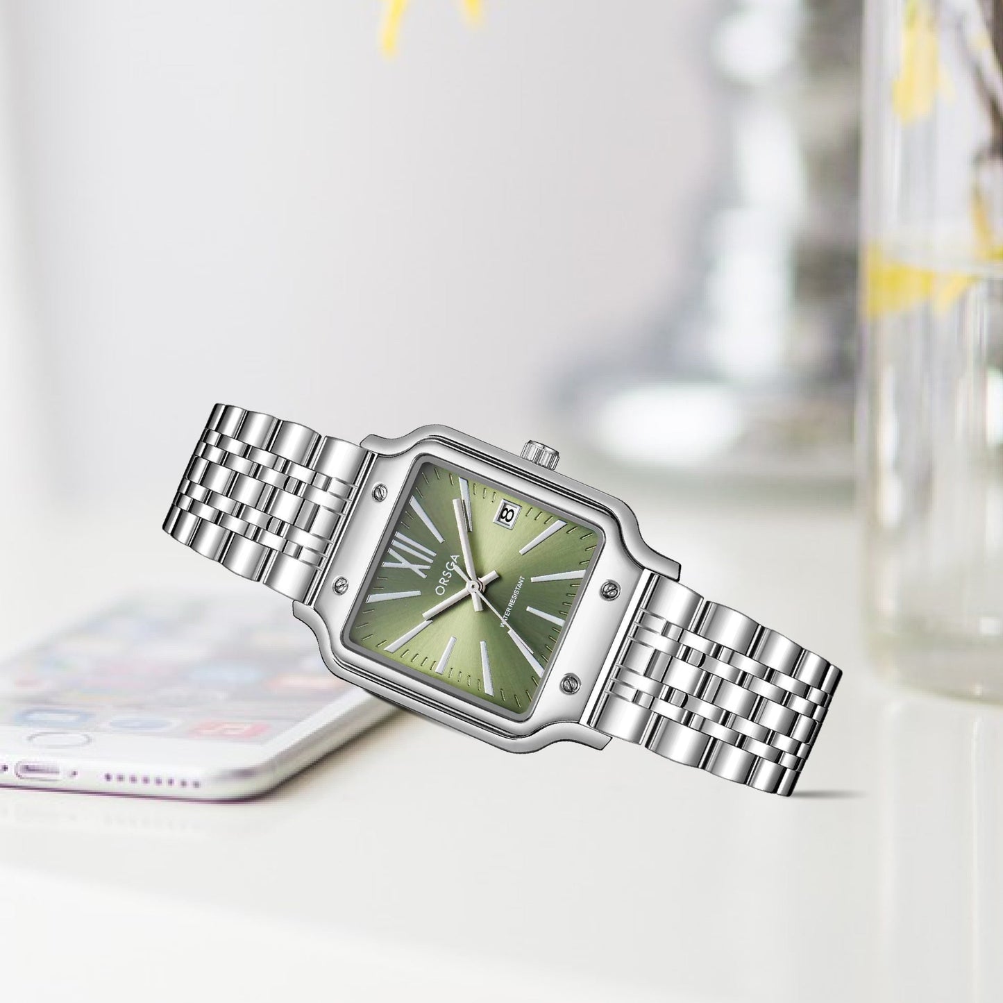 ZEST Women Watch - Silver Olive