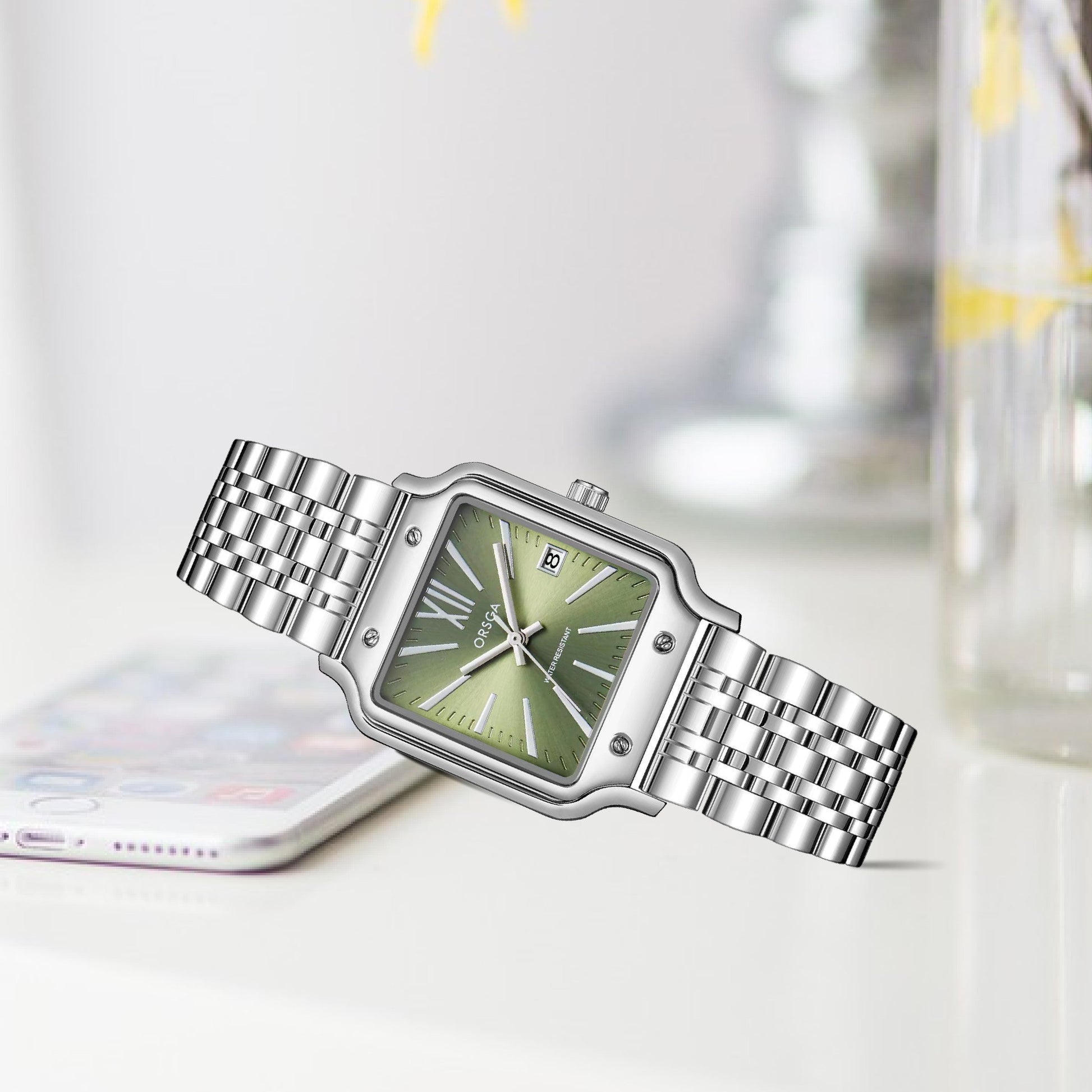 ZEST Women Watch - Silver Olive