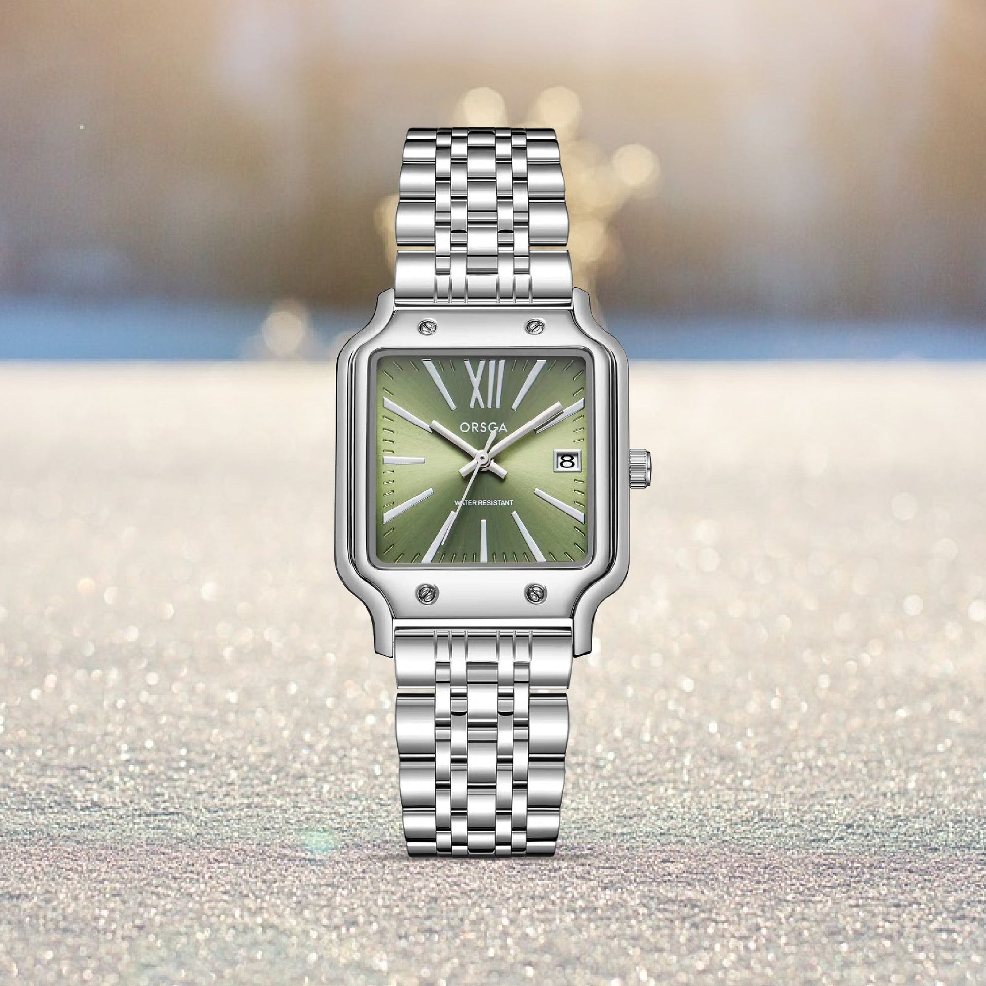 ZEST Women Watch - Silver Olive