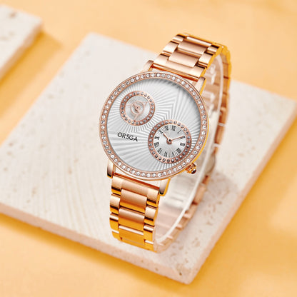 BRILLEN Rose Gold Women Watch