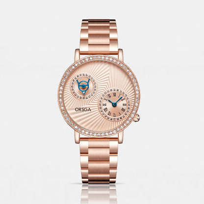 BRILLEN Rose Gold Women Watch