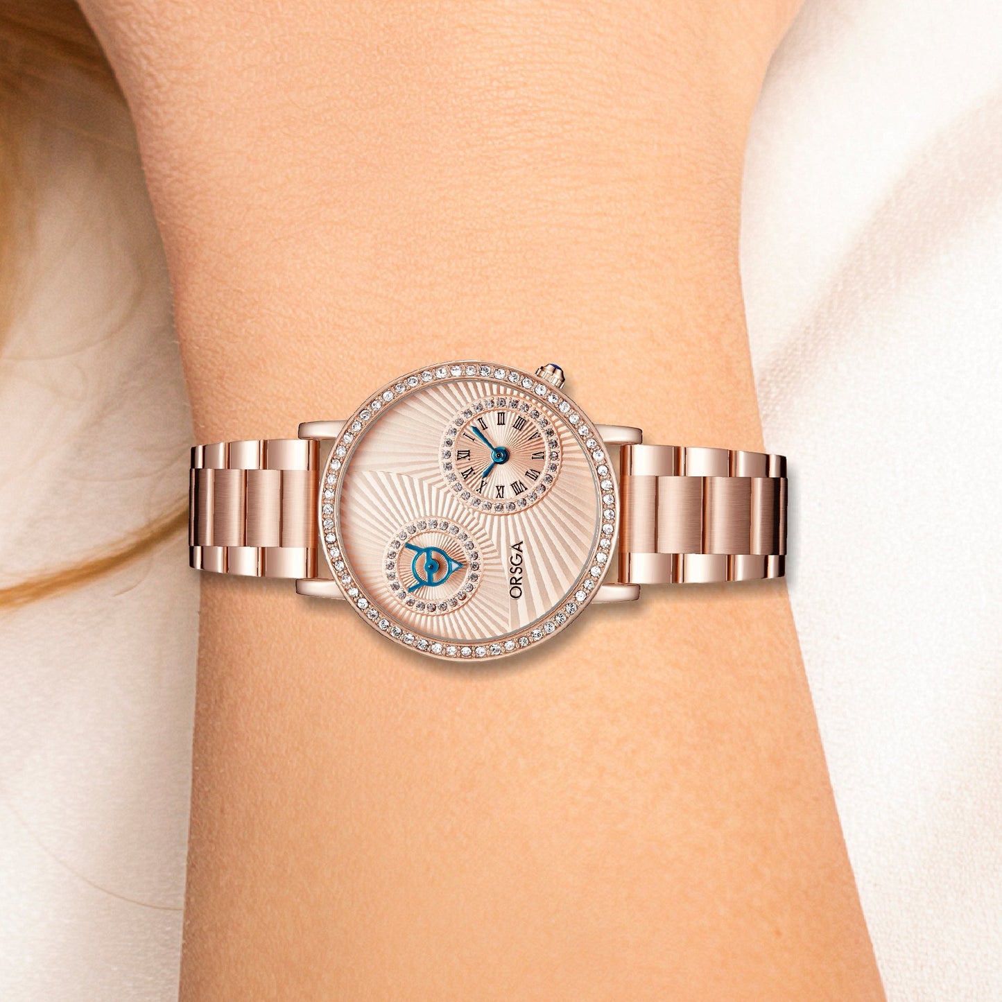 BRILLEN Rose Gold Women Watch