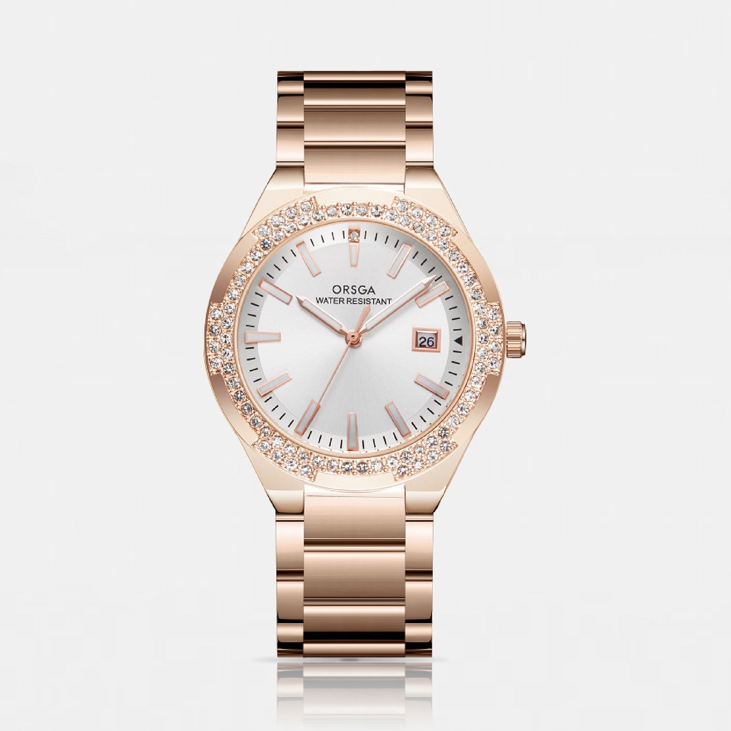 VIRTUE While Rose Gold Women Watch